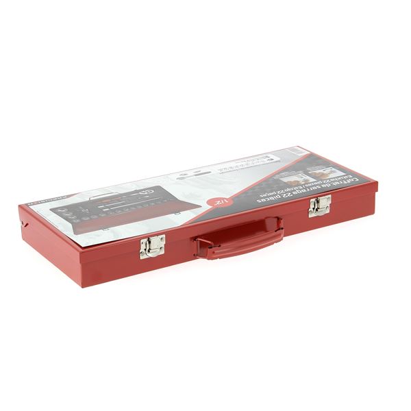 Coffret de serrage 22 pièces 1/2"