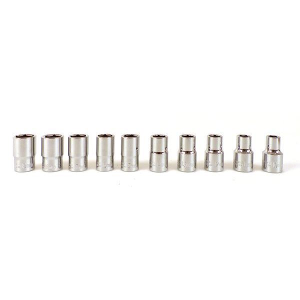 Jeu de 10 Douilles Hexagonales 10 à 19 1/2 pouce PRECISION STEEL