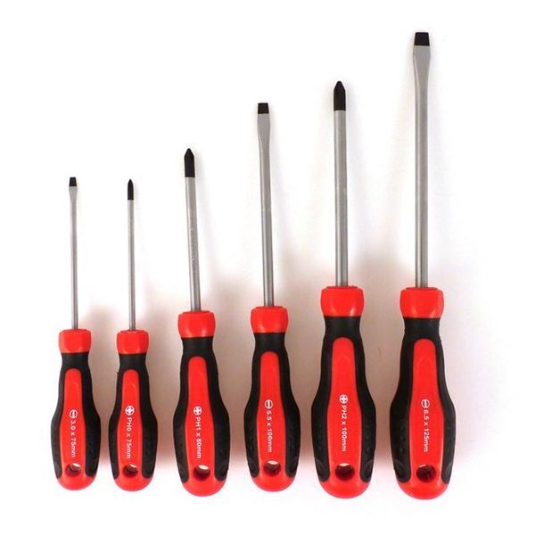 Jeu de 6 tournevis PRECISION STEEL