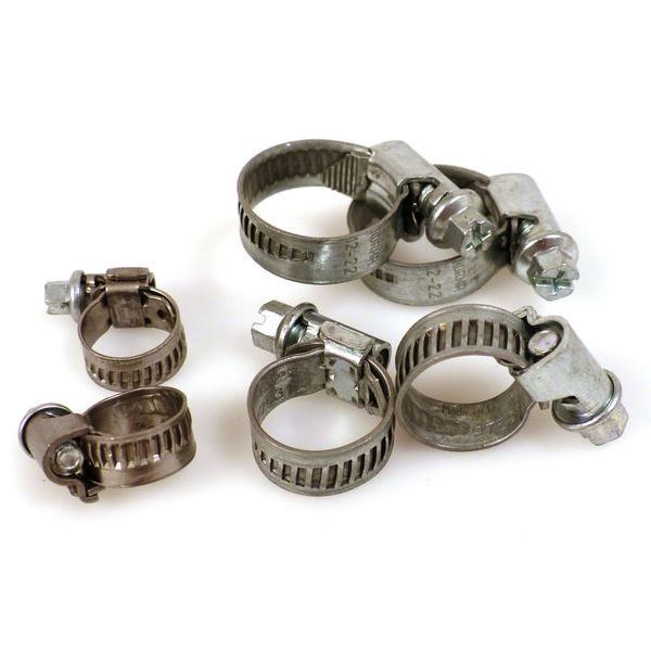 Jeu de 6 Colliers de serrage 8 à 22mm PRECISION STEEL