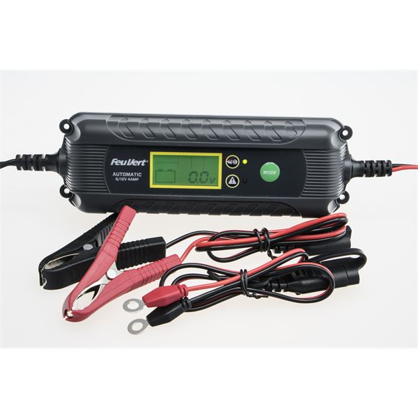 Chargeur de batterie automatique feu vert 4 ampères
