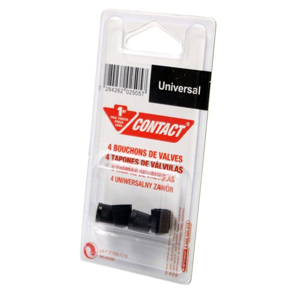4 Bouchons de valves universels Contact