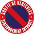 Disque "Sortie de véhicules" et "Stationnement interdit"