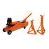 Pack Levage : 1 cric Hydraulique roulant 1,5T + 2 Chandelles fixes 2T