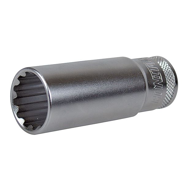 Douille longue multi-empreintes 10 mm, carré 1/2 Autobest
