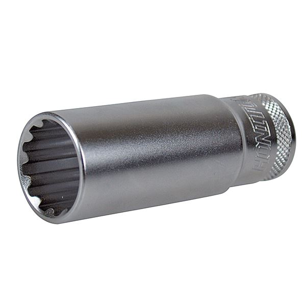 Douille longue multi-empreintes 17 mm, carré 1/2 Autobest