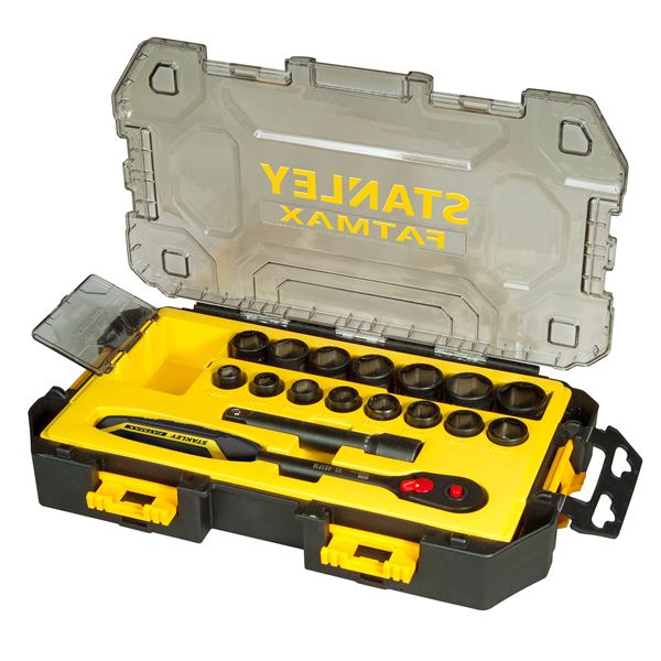 TOUGHBOX JEU DE 15 DOUILLES 1/2 + RALLONGE + CLIQUET
