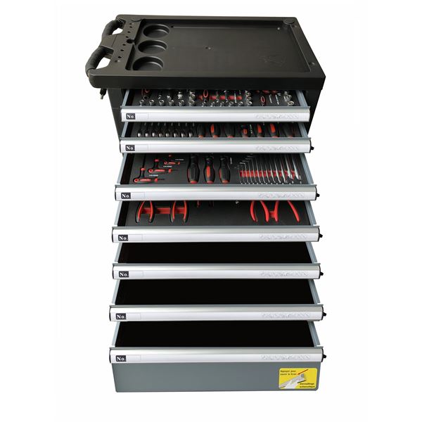Servante d'atelier 170 outils 7 tiroirs