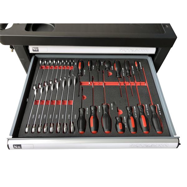 Servante d'atelier 170 outils 7 tiroirs