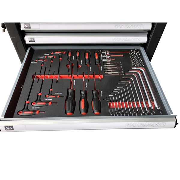 Servante d'atelier 170 outils 7 tiroirs
