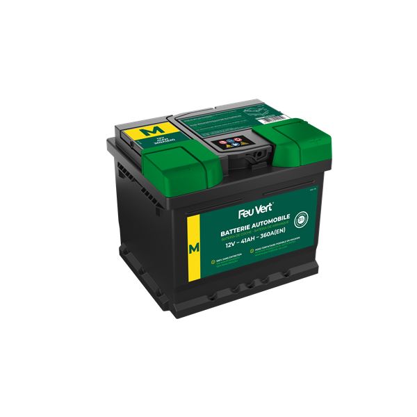 Batterie voiture Feu Vert M - 41Ah / 360A - 12V