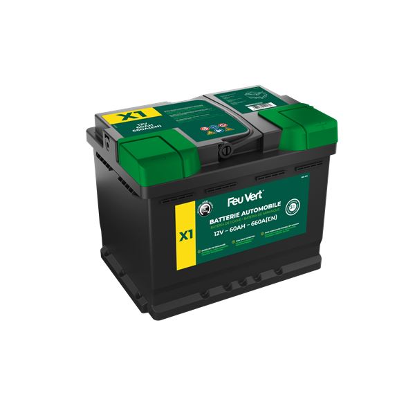 BATTERIE FEU VERT START&STOP X1 60AH / 660A 12V