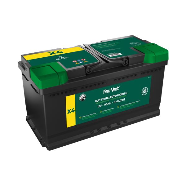 BATTERIE FEU VERT START&STOP X4 95AH / 810A 12V