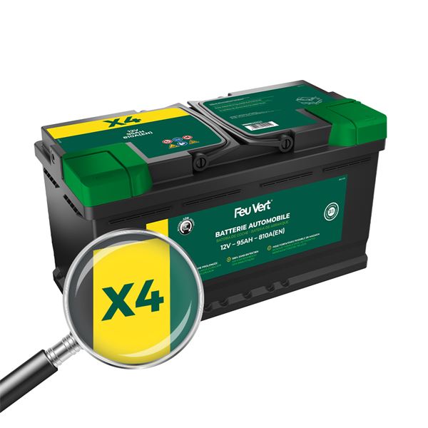 BATTERIE FEU VERT START&STOP X4 95AH / 810A 12V