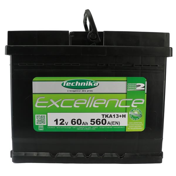 BATTERIE VOITURE TECHNIK'A EXCELLENCE N°13H - 60AH / 560A - 12V