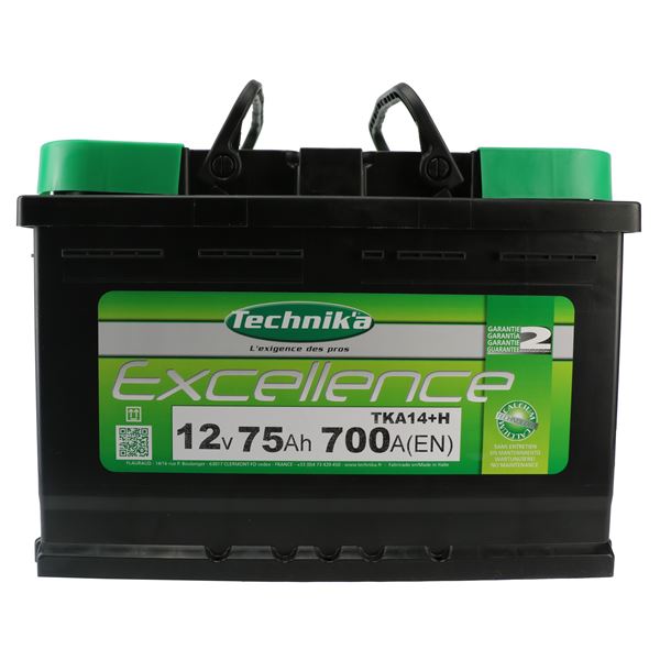 BATTERIE VOITURE TECHNIK'A EXCELLENCE N°14H - 75AH / 700A - 12V