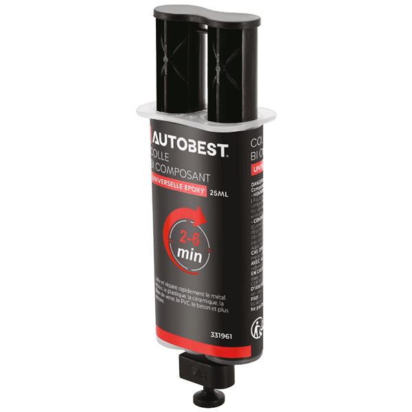 Colle bi composant universelle Epoxy 25 ml Autobest