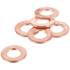 LOT 6 JOINTS DE VIDANGE CUIVRE, 10,2MM N°2