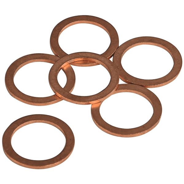 Lot de 6 joints de vidange cuivre 16X22X1.5 N°44