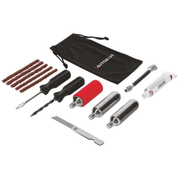 Kit réparation pneu avec cartouches Autobest