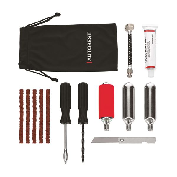 Kit réparation pneu avec cartouches Autobest