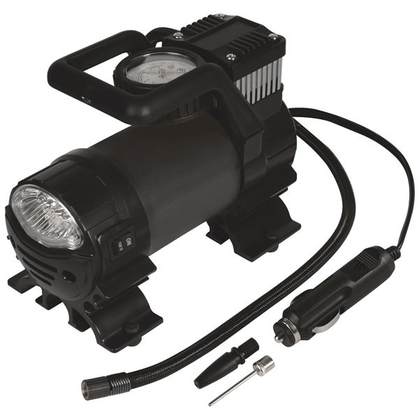 Compresseur d'air analogique avec lampe 12V 145W Autobest