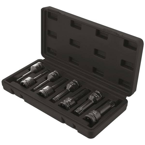 Coffret 8 douilles à choc XZN carré 1/2" Autobest
