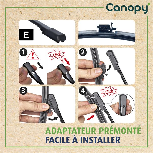 1 balai d'essuie-glace Valeo Canopy CAN78