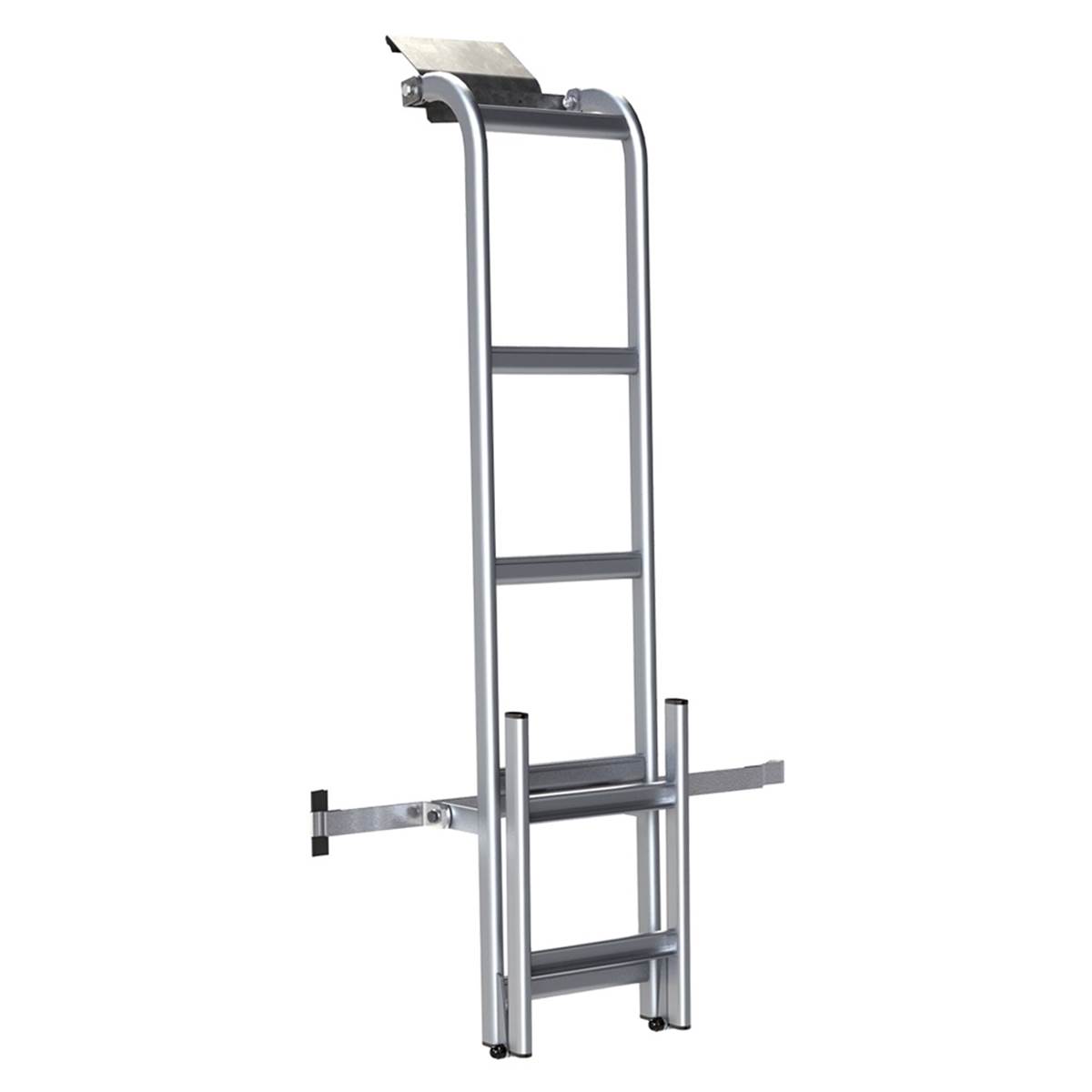 Echelle Aluminium Rabattable Sur Porte Gauche