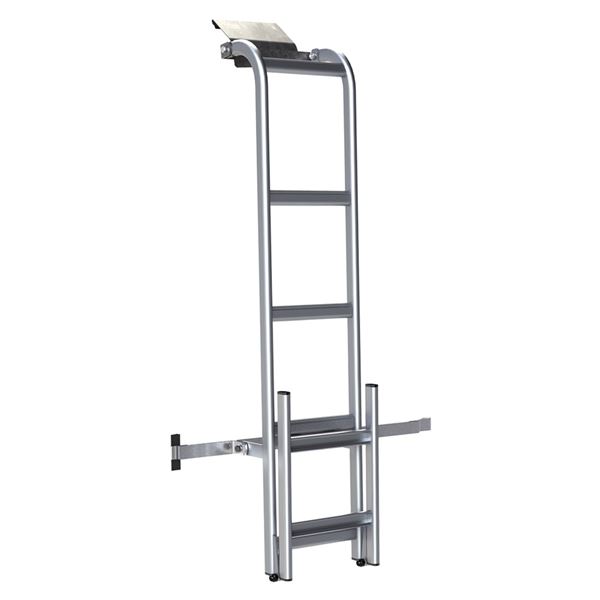 Echelle aluminium rabattable sur porte gauche