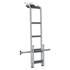 Echelle aluminium rabattable sur porte gauche