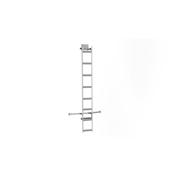Echelle fixe aluminium sur porte droite 0614LCE2000