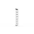 Echelle fixe aluminium sur porte droite 1018LAE2000