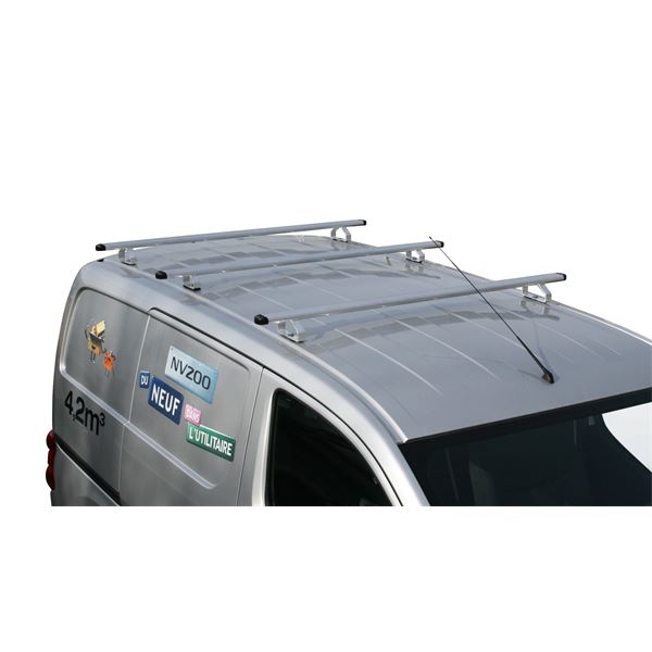 Jeu de 3 barres aluminium anodisé MTS 1205LEB1000