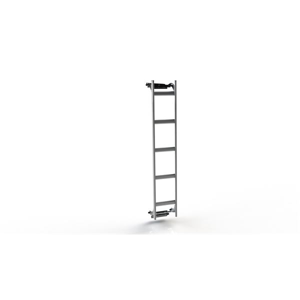 Echelle fixe aluminium sur porte droite 2009LHE2000