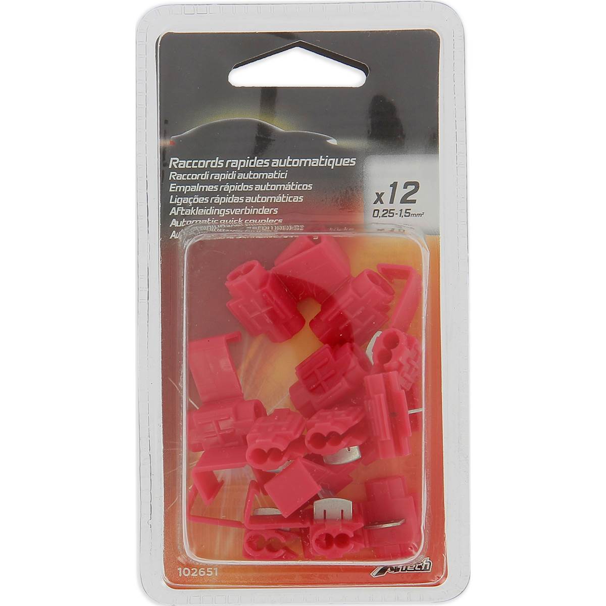 12 Raccords Rapides Rouge Xltech
