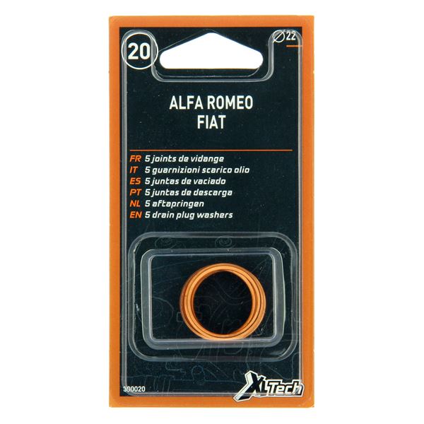 5 Joints de vidange FIAT 22 mm XLTECH