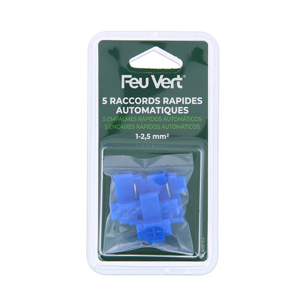 5 Raccords rapides bleu Feu Vert