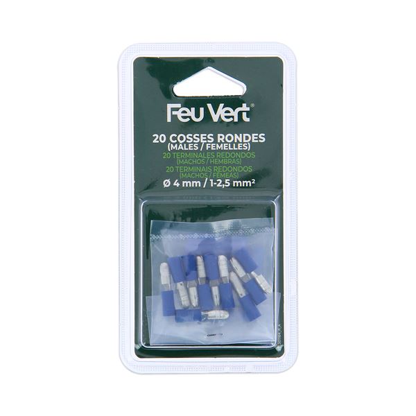 Cosses rondes 4mm x20