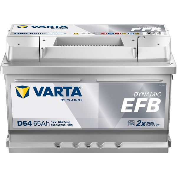 Batterie voiture Varta Dynamic EFB D54 - 65Ah / 650A - 12V