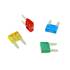 4 Mini fusibles 10/15/20/30A Feu Vert
