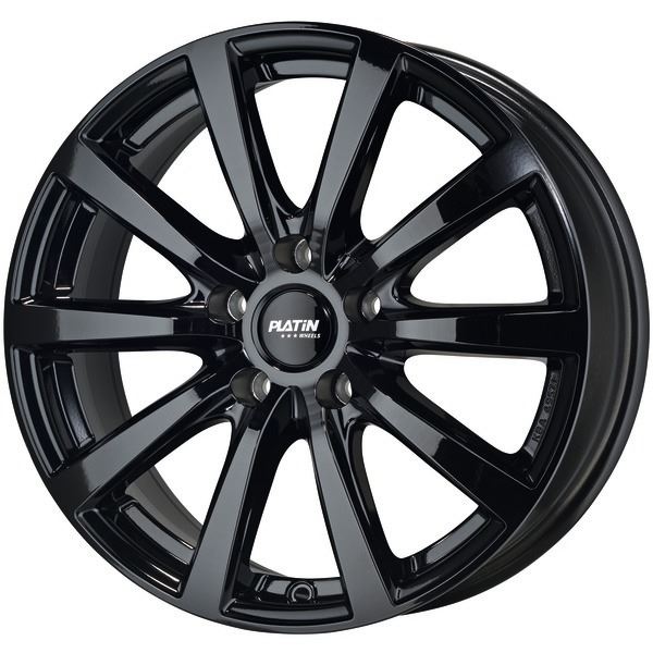 Jante aluminium Platin 16 pouces Noir Shiny P 69