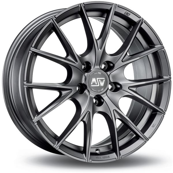 Jante aluminium Msw 19 pouces Titane Mat