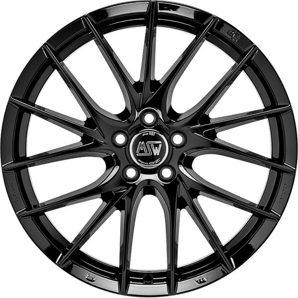 Jante aluminium Msw 19 pouces Noir Brillant