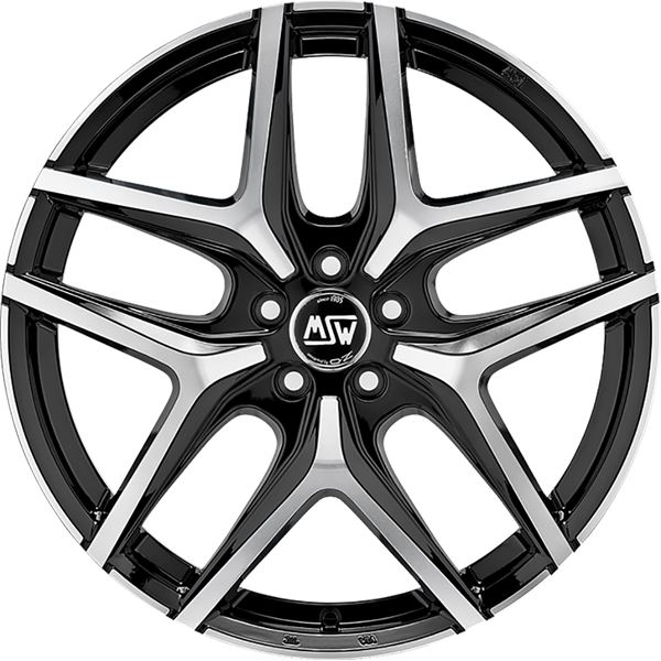 Jante aluminium Msw 19 pouces Noir Face Polie
