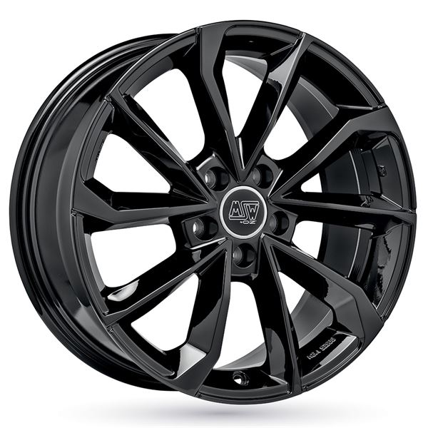 Jante aluminium Msw 18 pouces Noir Brillant