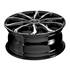 Jante aluminium Msw 17 pouces Noir Brillant Face Polie
