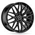 Jante aluminium Msw 18 pouces Noir Brillant