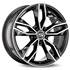 Jante aluminium Msw 19 pouces Gris Brillant Face Polie