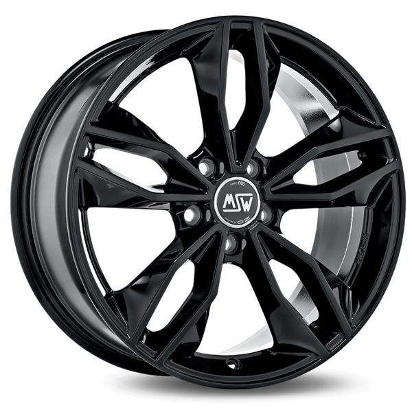 Jante aluminium Msw 17 pouces Noir Brillant